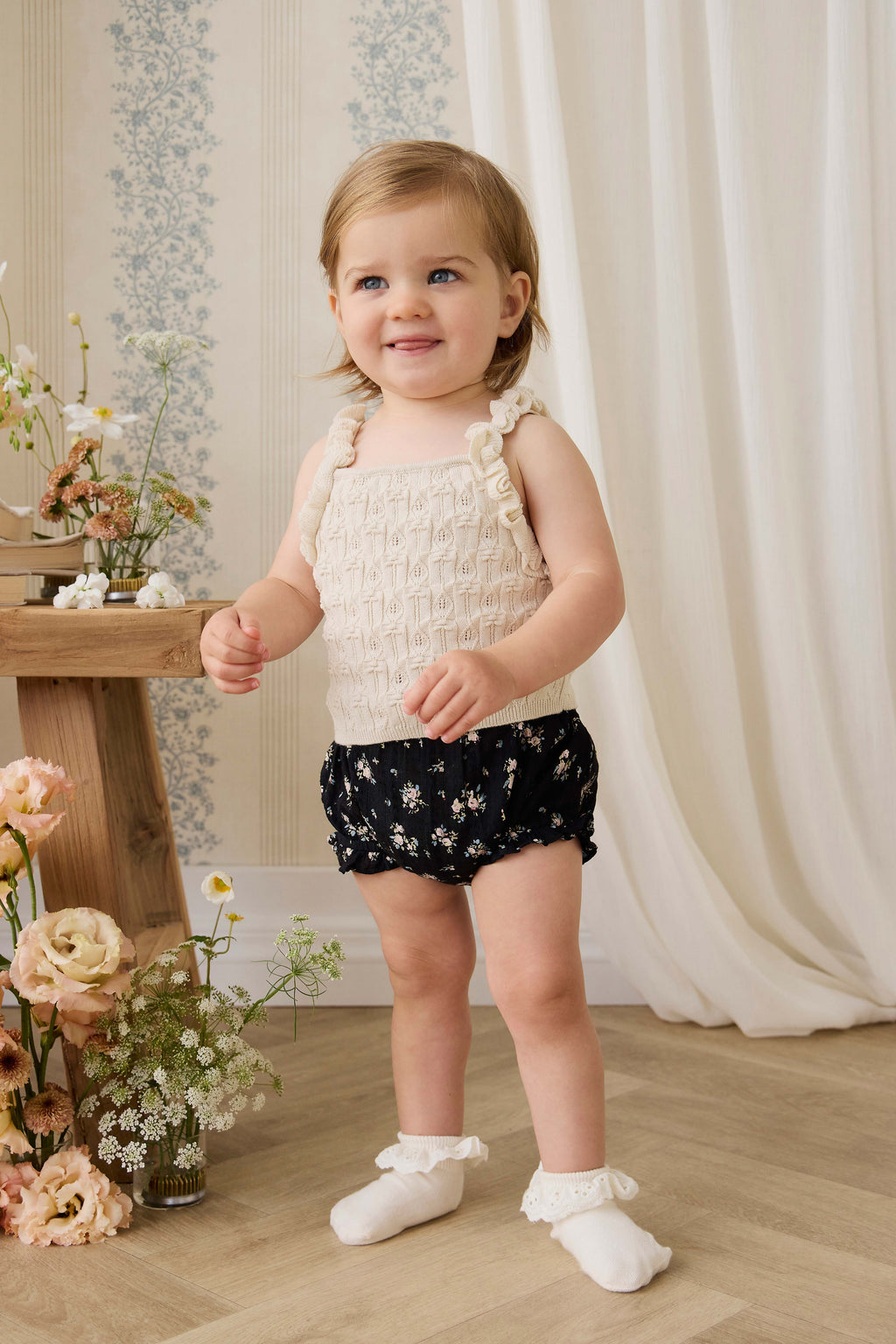 Organic Cotton Frill Bloomer