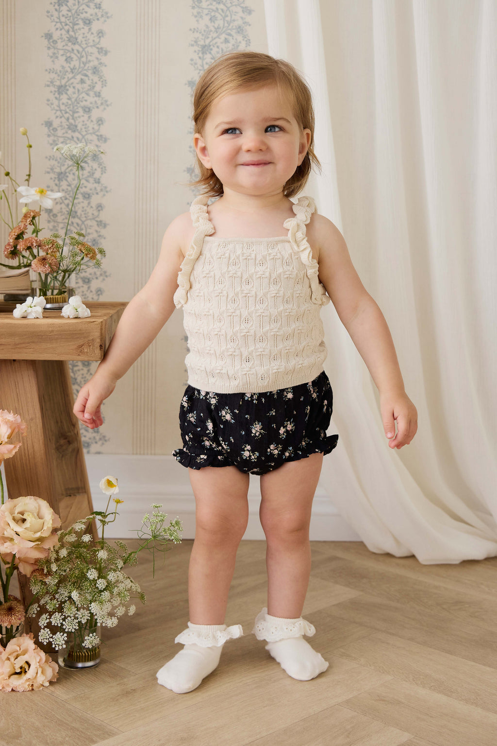 Organic Cotton Frill Bloomer