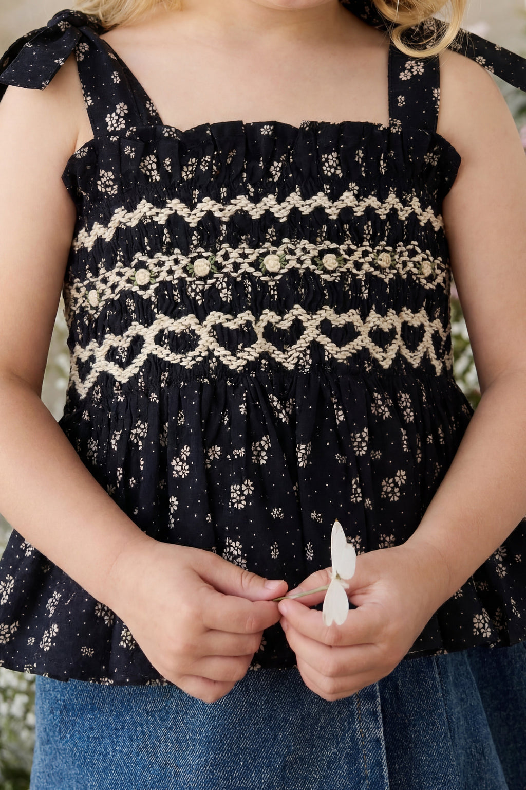 Organic Cotton Top - Maisie Navy