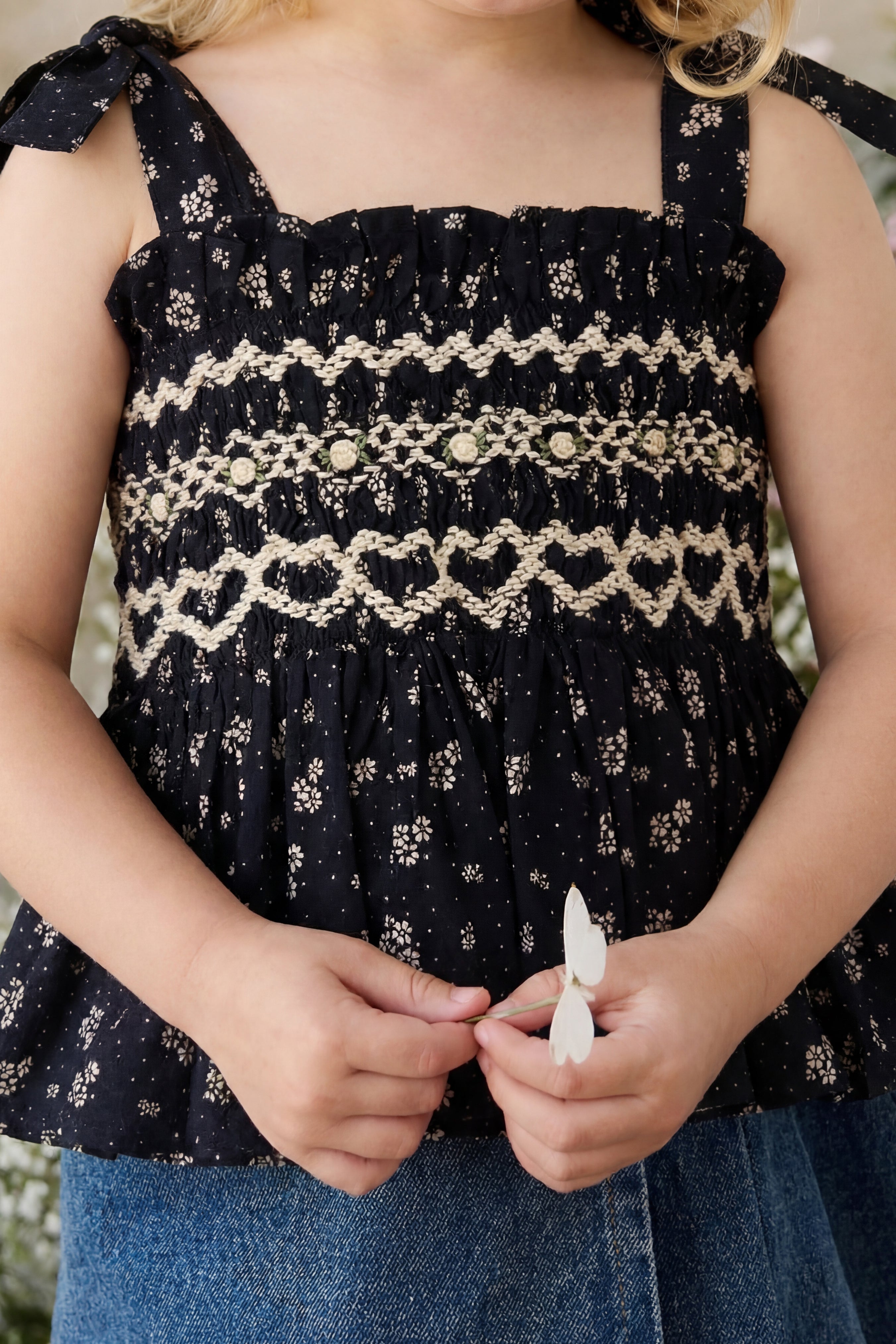 Organic Cotton Top - Maisie Navy