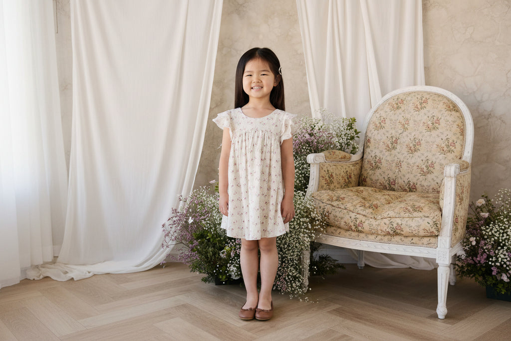 Organic Cotton Dress - Lilac