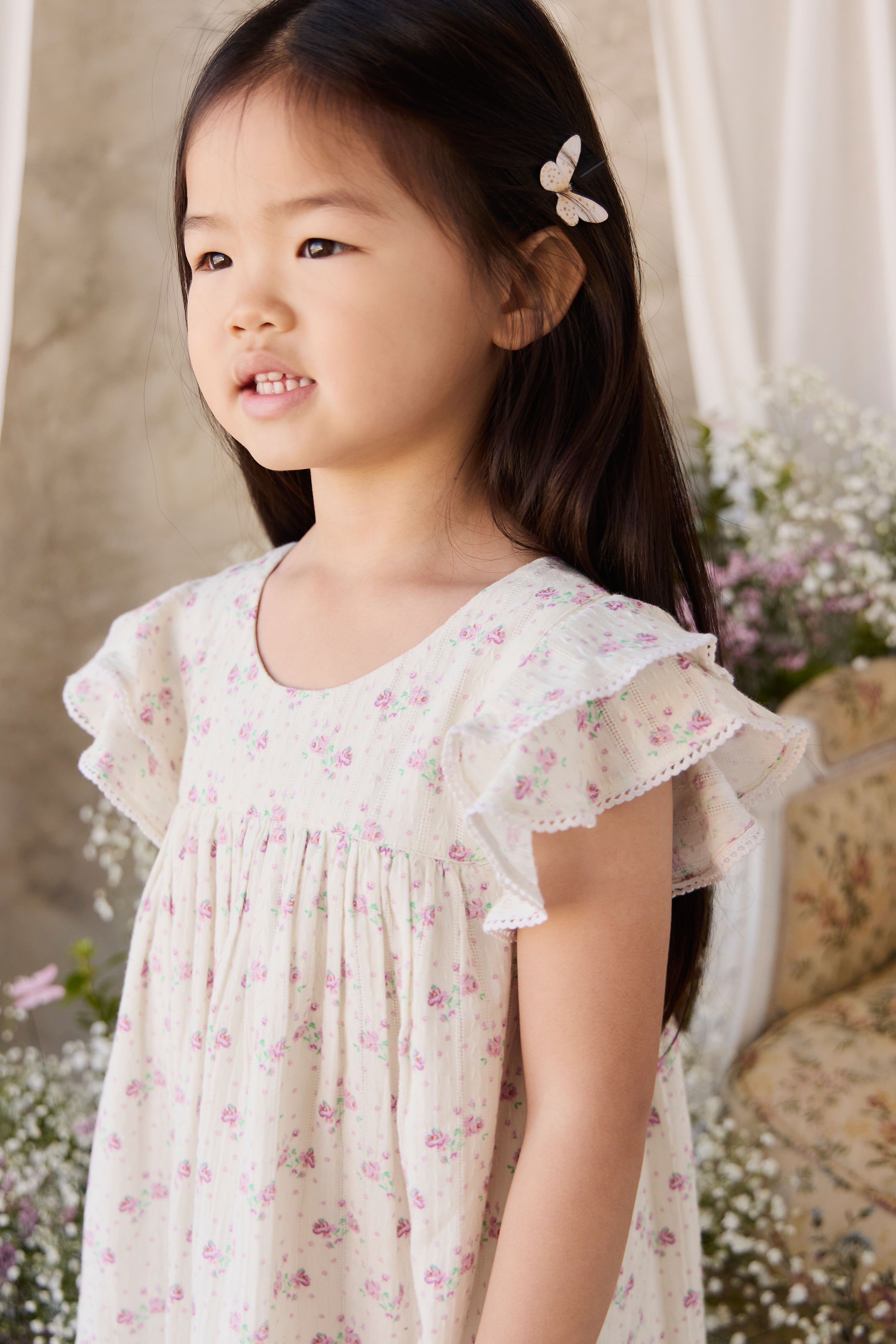 Organic Cotton Dress - Lilac