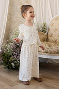 Organic Cotton Pointelle Cardigan - Egret
