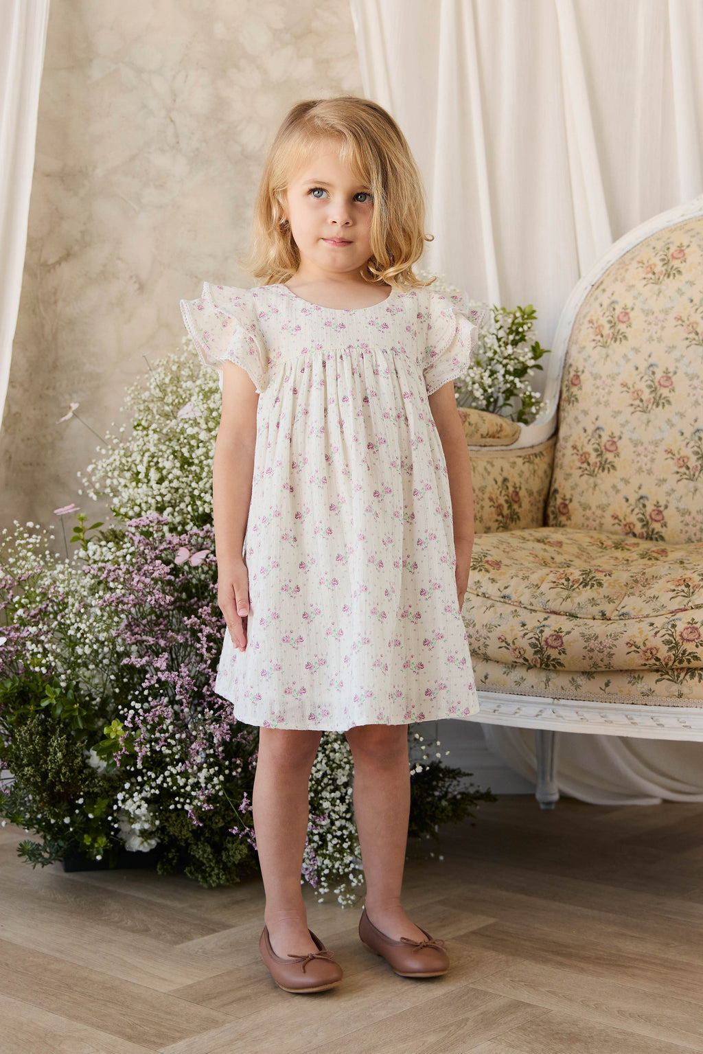 Organic Cotton Dress - Lilac