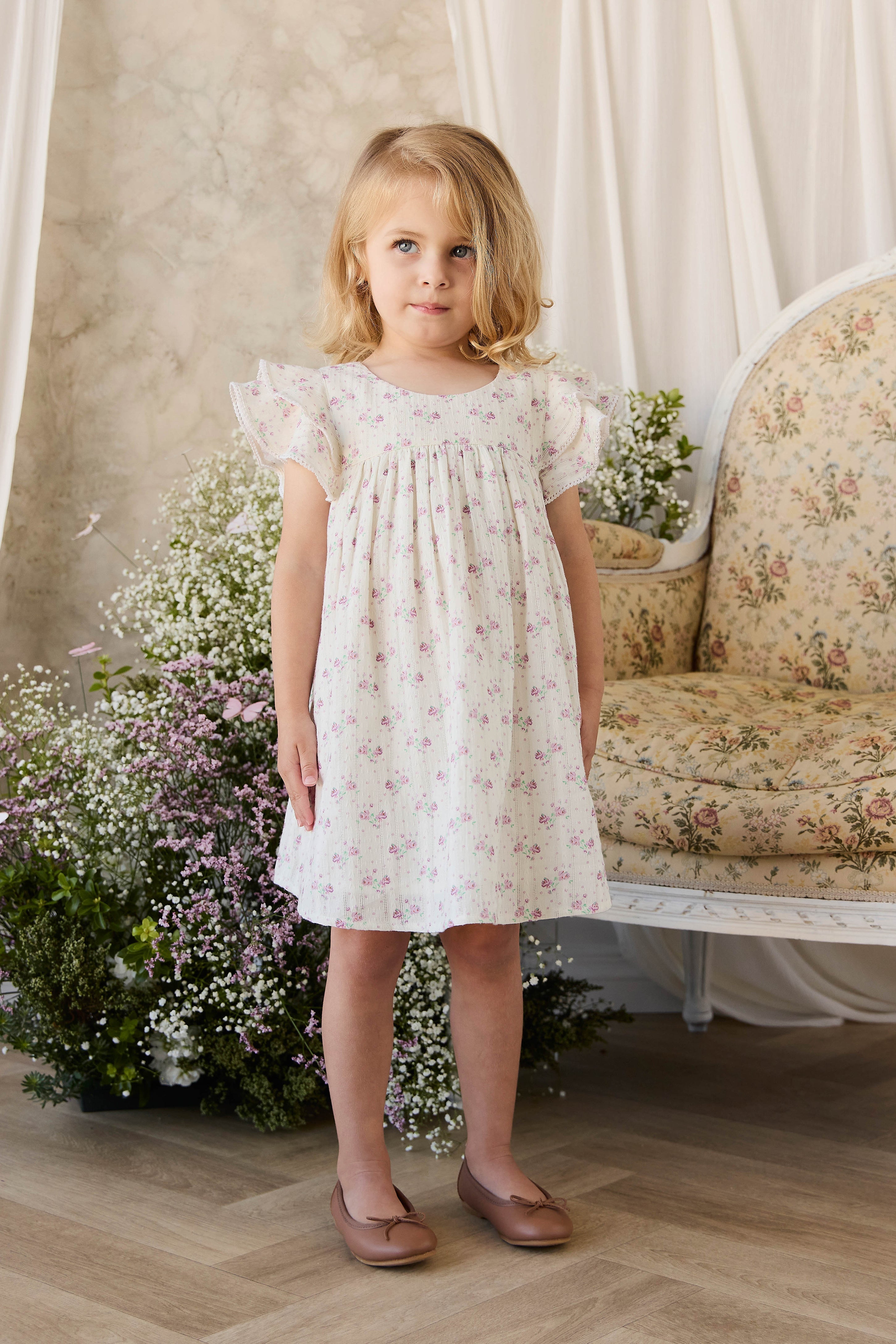 Organic Cotton Dress - Lilac