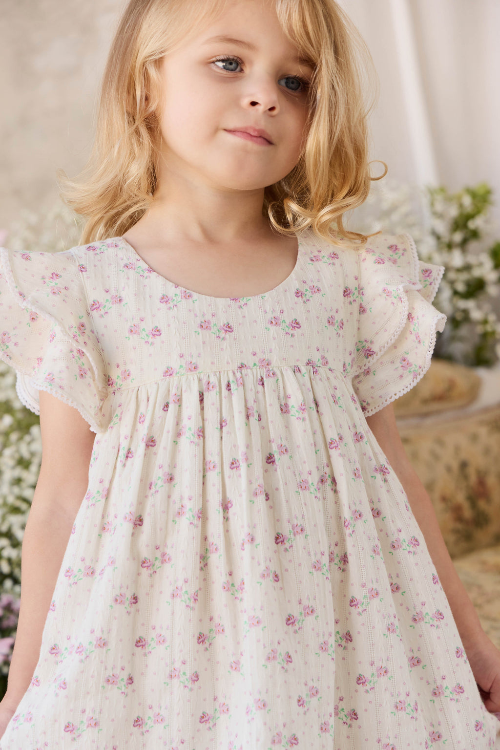 Organic Cotton Dress - Lilac