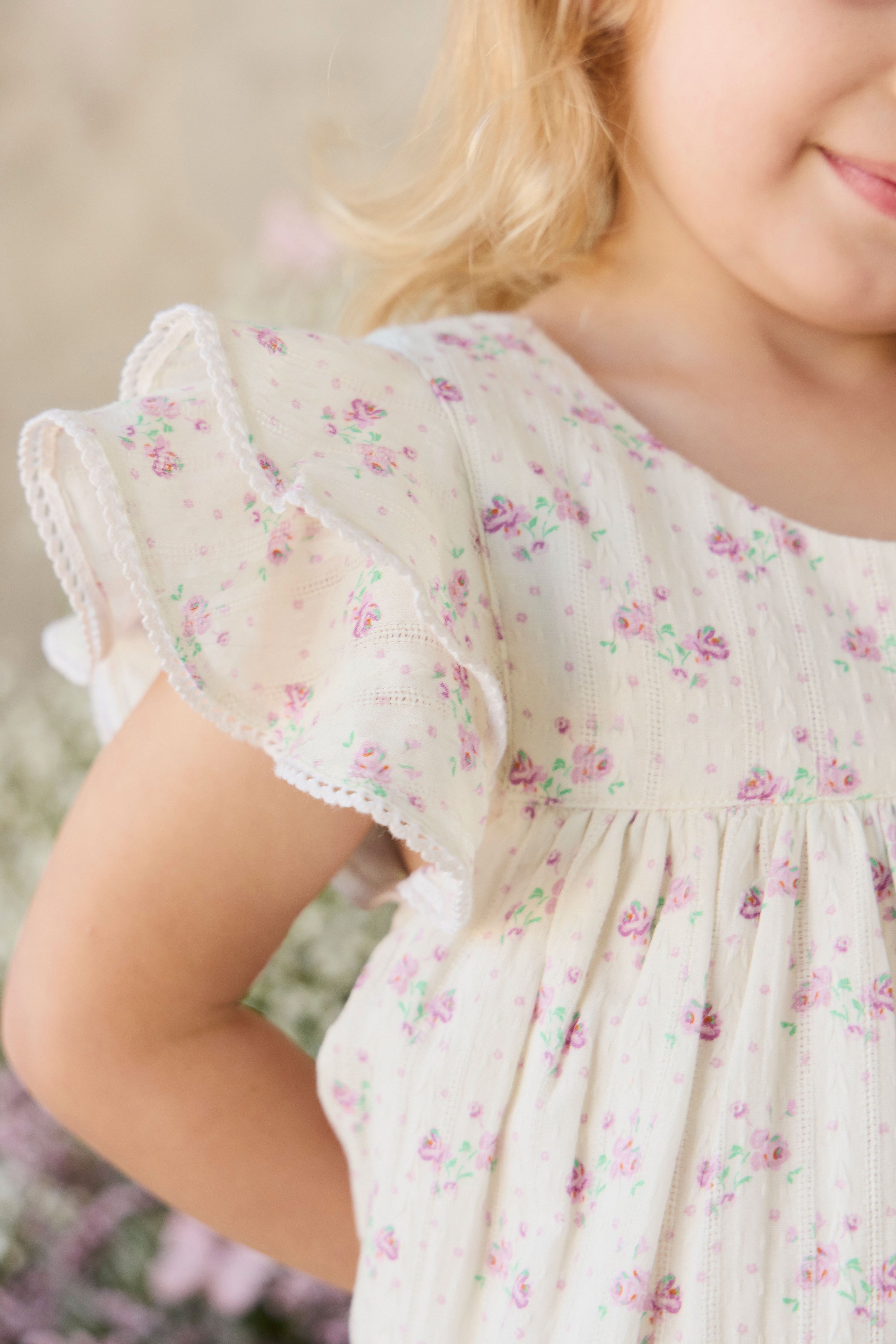 Organic Cotton Dress - Lilac
