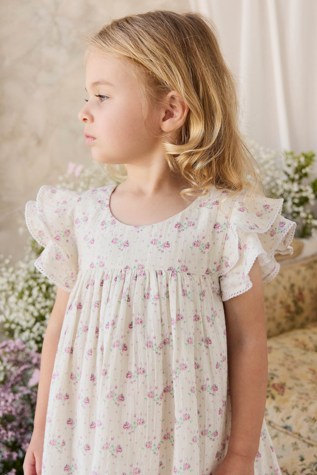 Organic Cotton Dress - Lilac