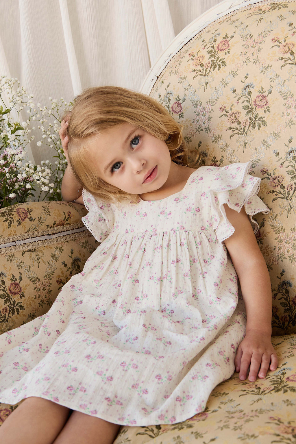 Organic Cotton Dress - Lilac