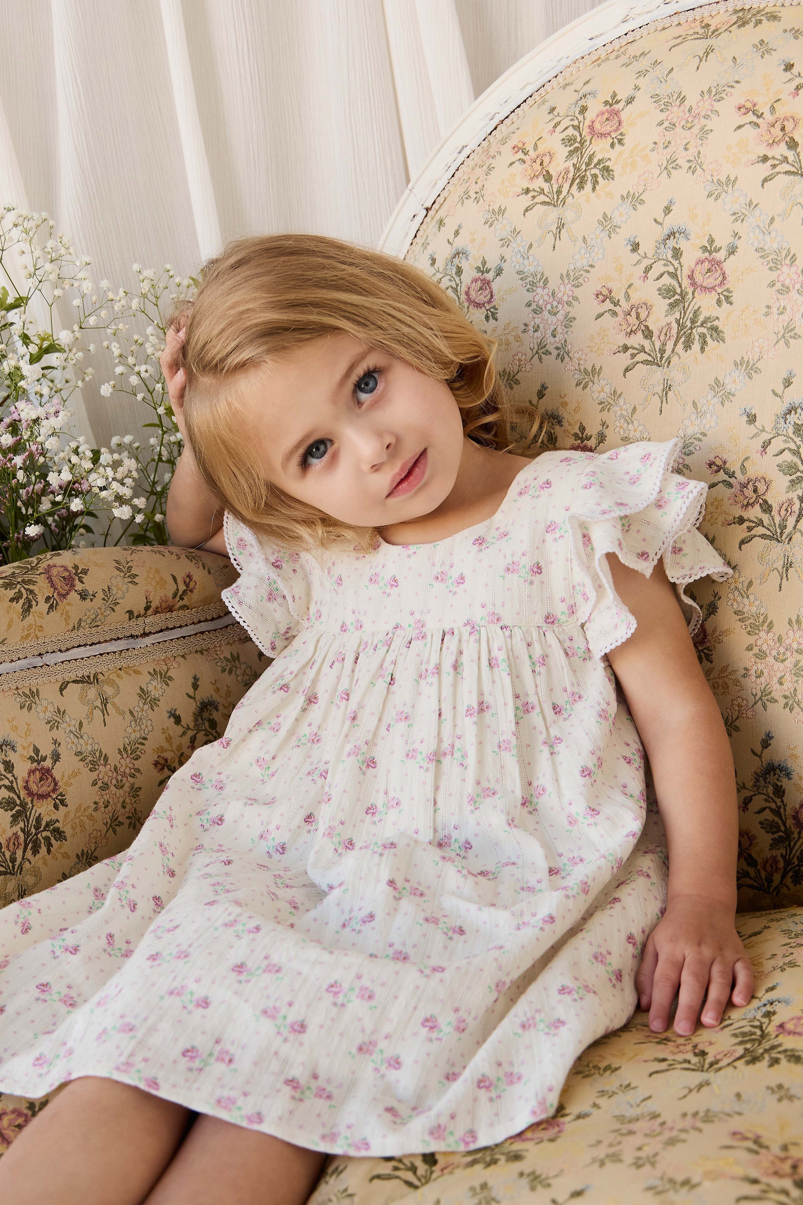 Organic Cotton Dress - Lilac