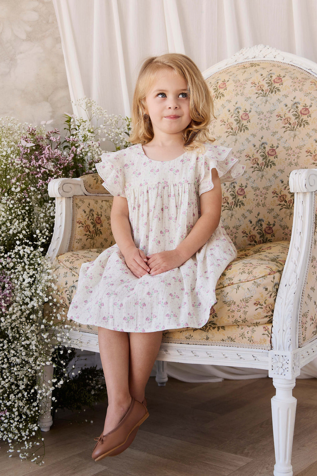 Organic Cotton Dress - Lilac