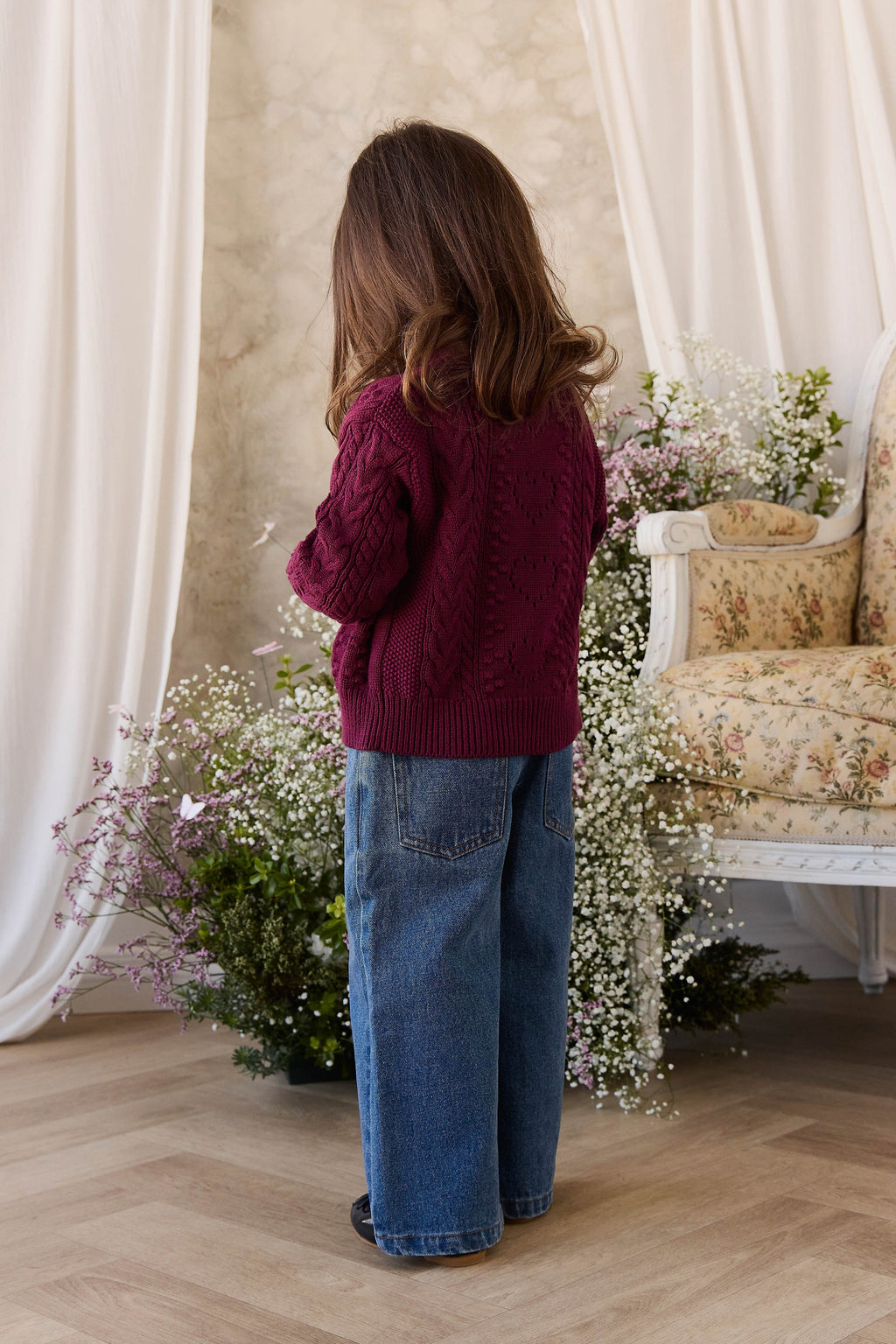 Knitted Cardigan - Mulberry Wood
