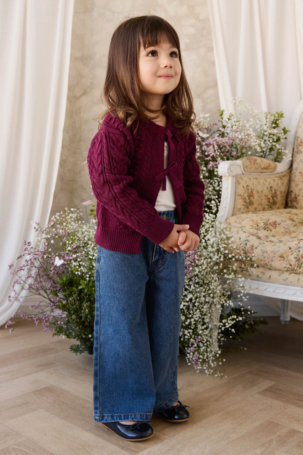 Knitted Cardigan - Mulberry Wood