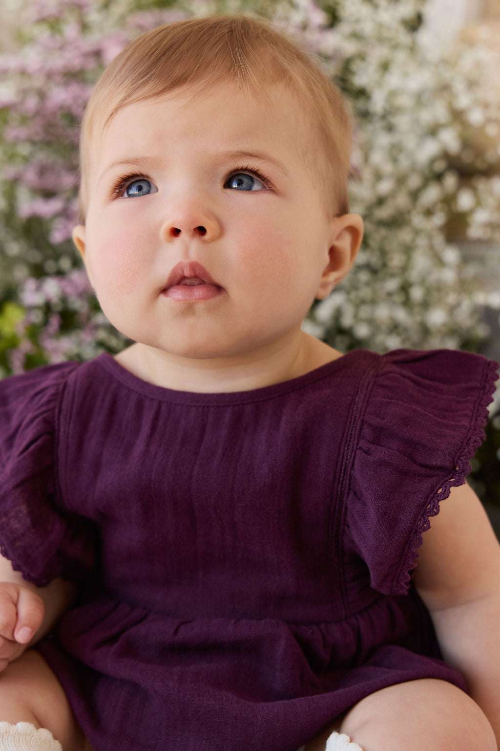 Organic Cotton Muslin Playsuit - Fig