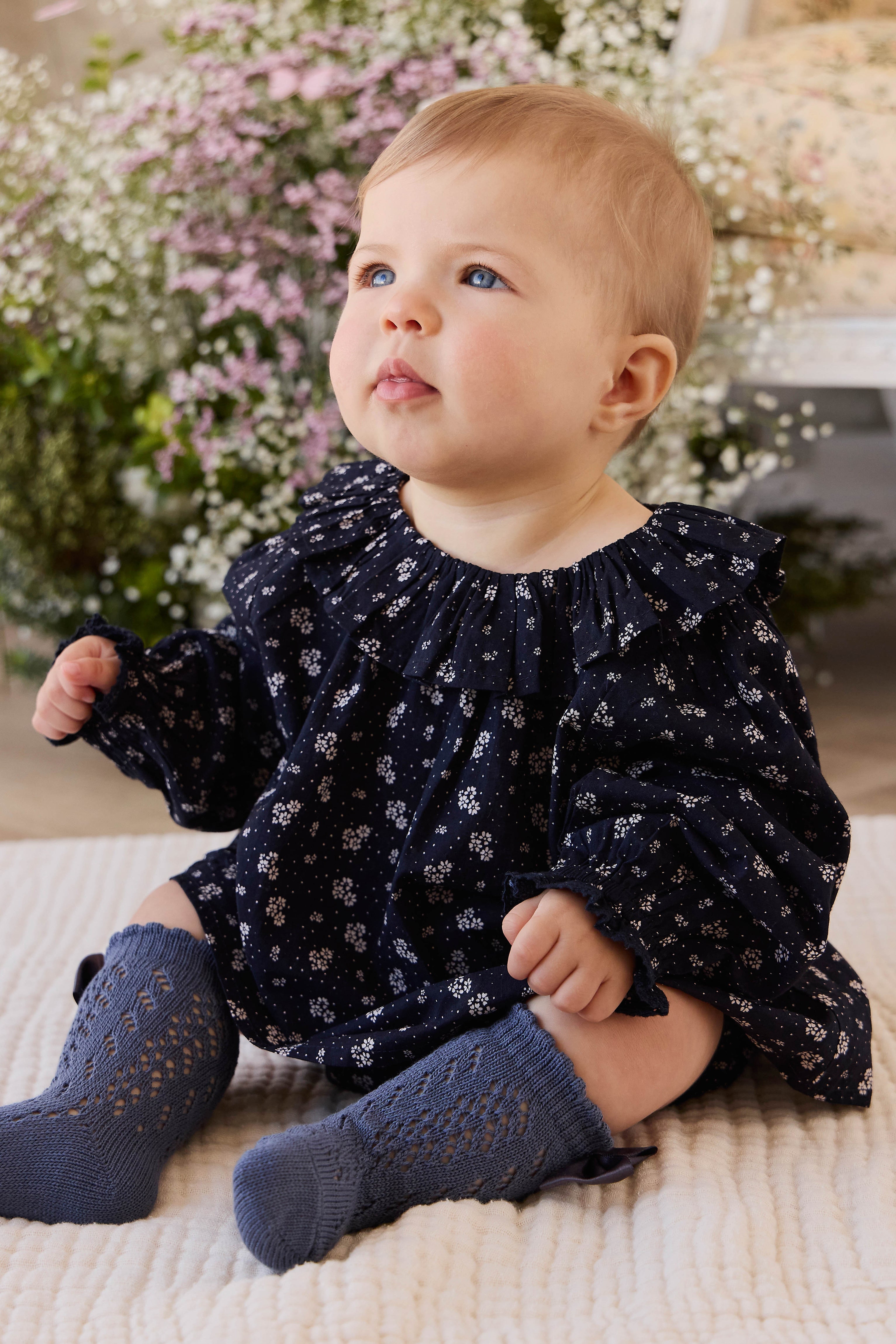 Organic Cotton Top - Maisie Navy