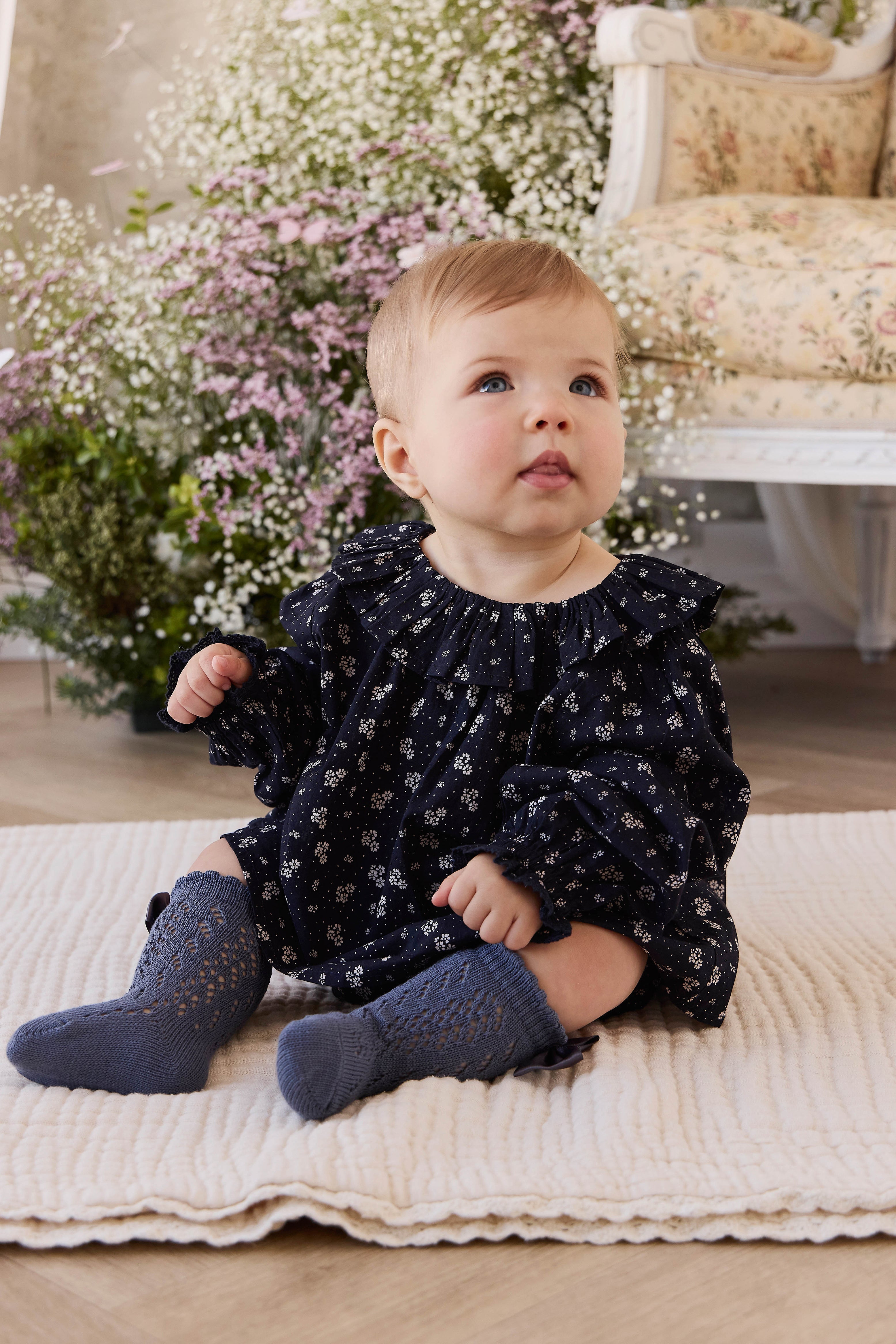 Organic Cotton Top - Maisie Navy