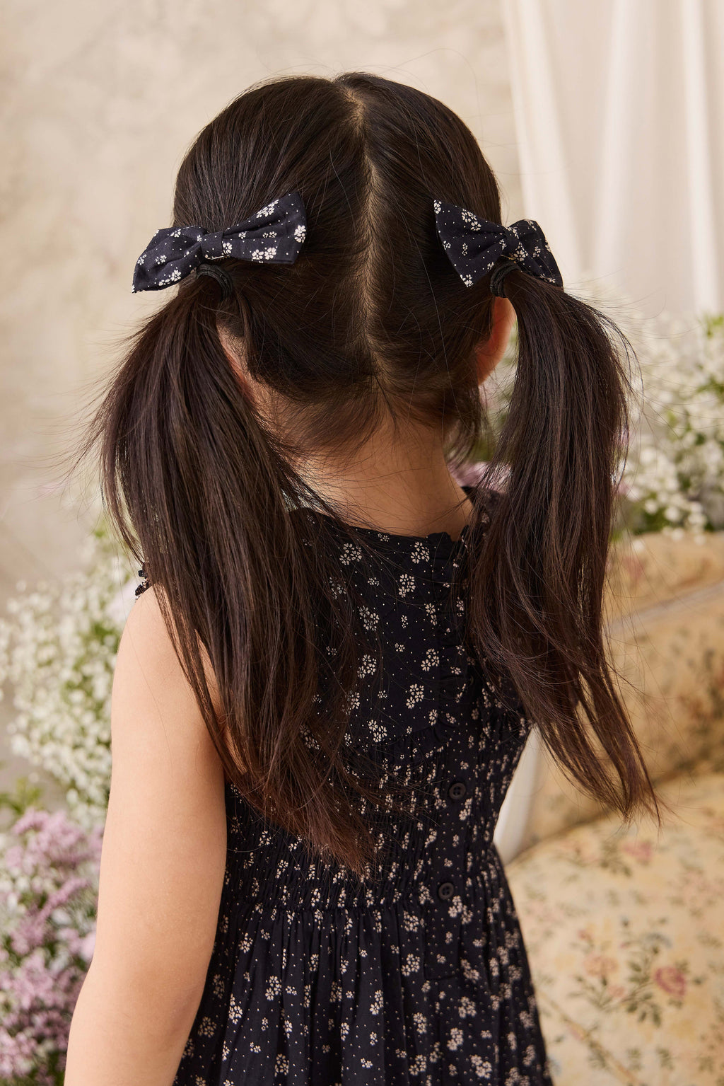 Organic Cotton Bow - Maisie Navy