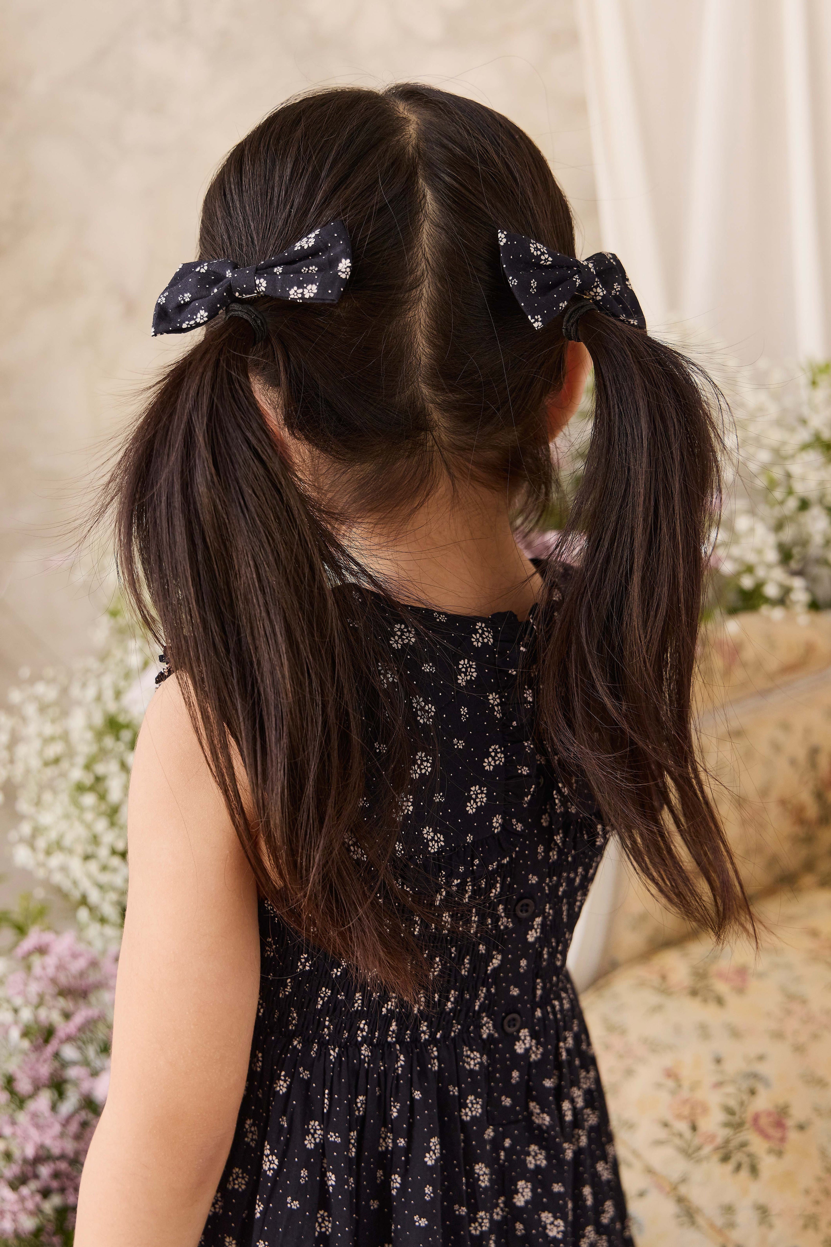 Organic Cotton Bow - Maisie Navy