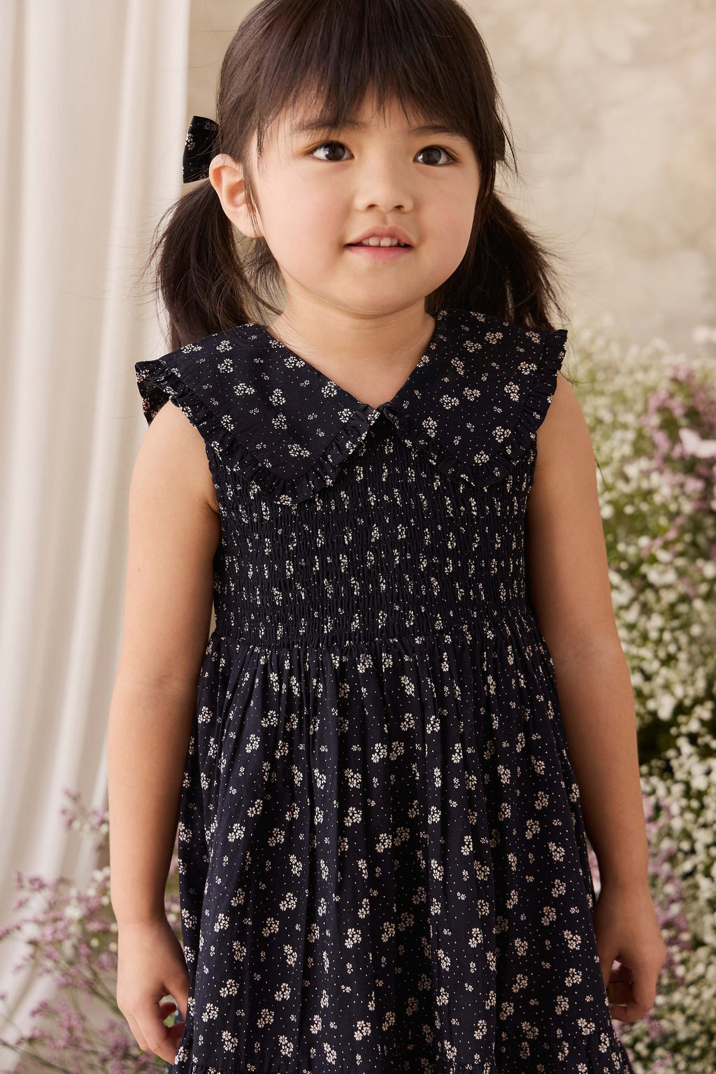 Organic Cotton Dress - Navy