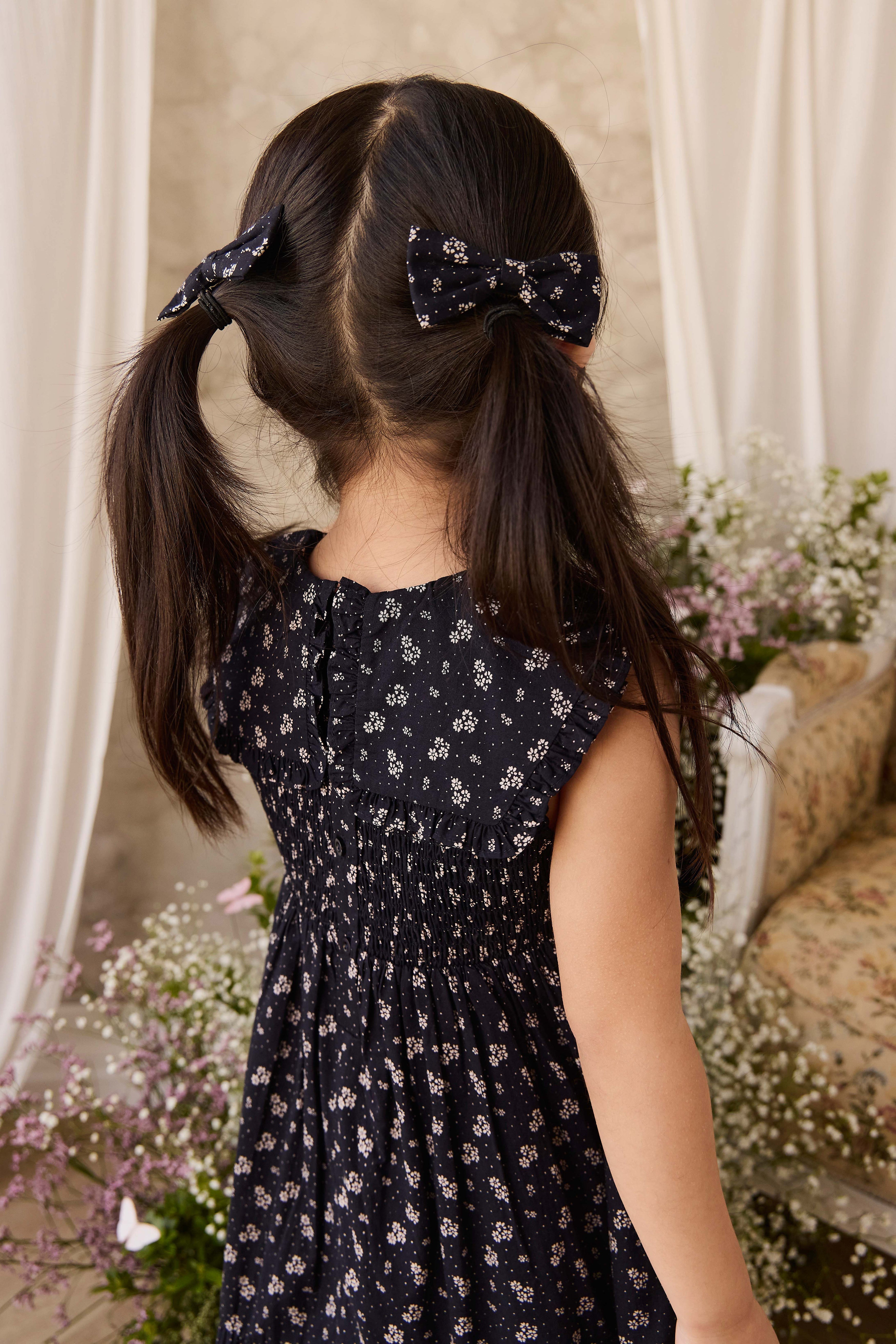 Organic Cotton Bow - Maisie Navy