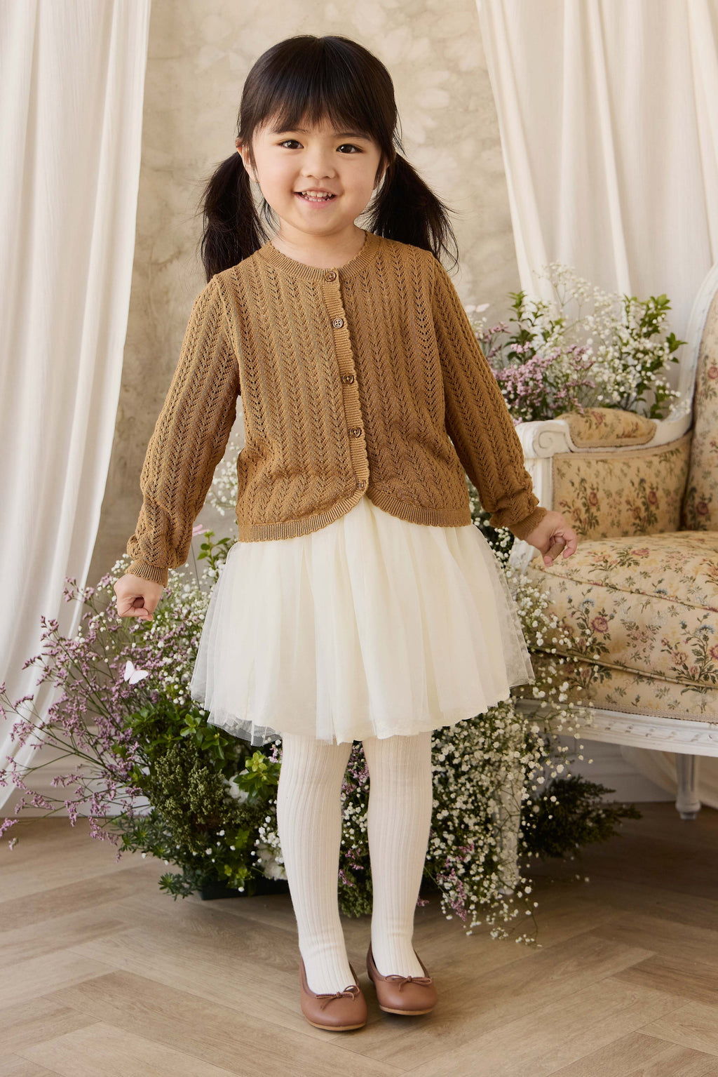 Knitted Cardigan - Antique Bronze