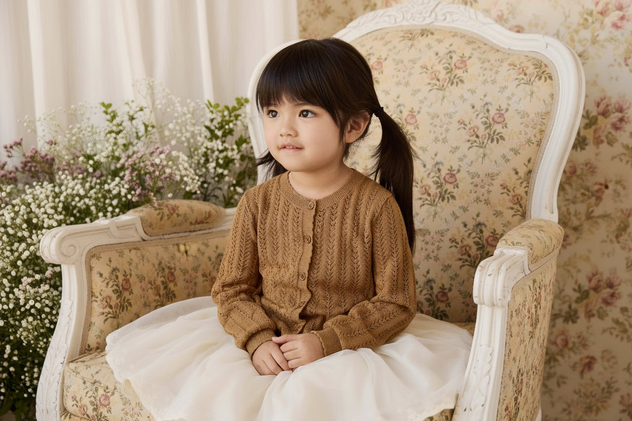 Knitted Cardigan - Antique Bronze