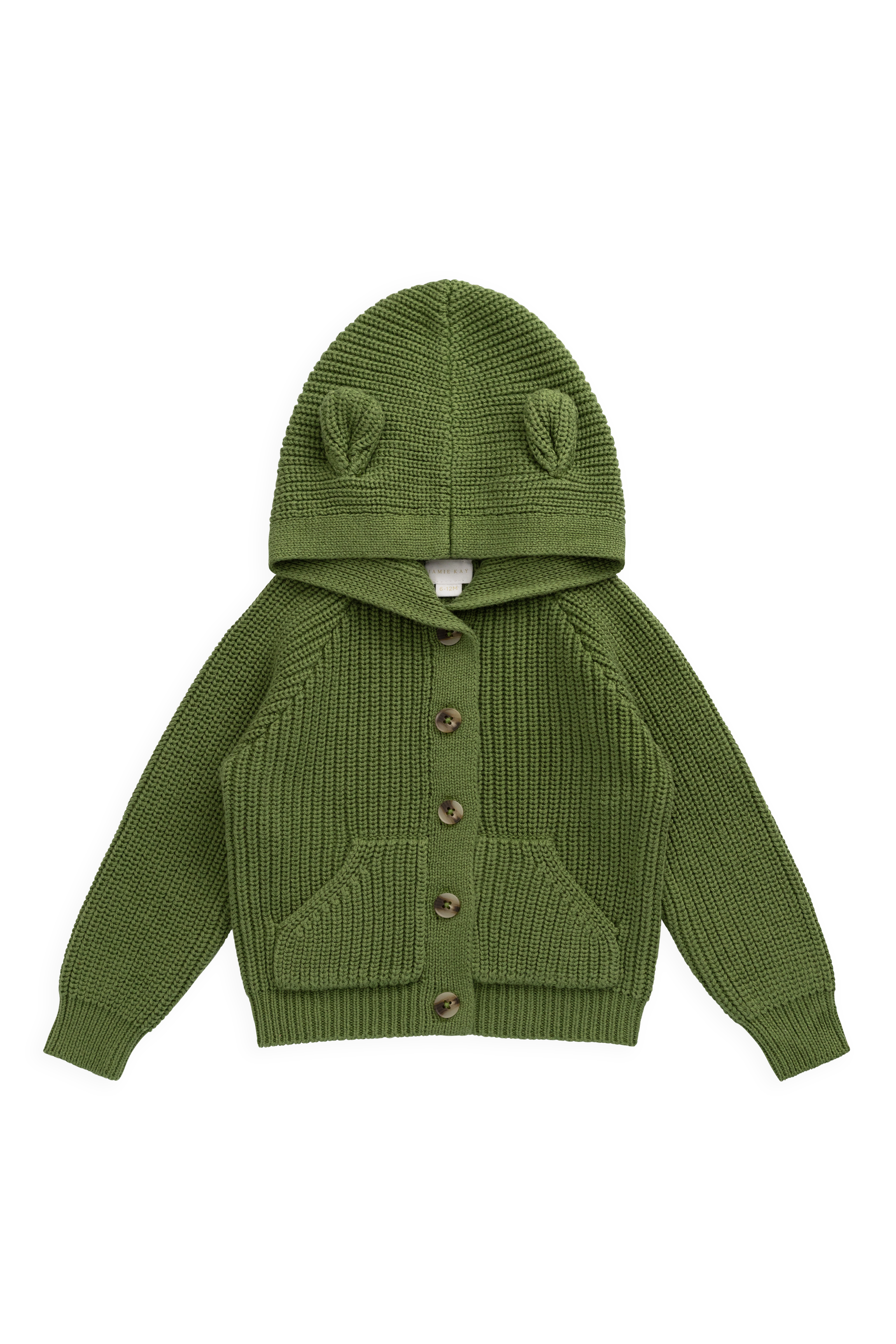 Bear Cardigan - Matcha