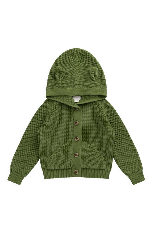 Bear Cardigan - Matcha
