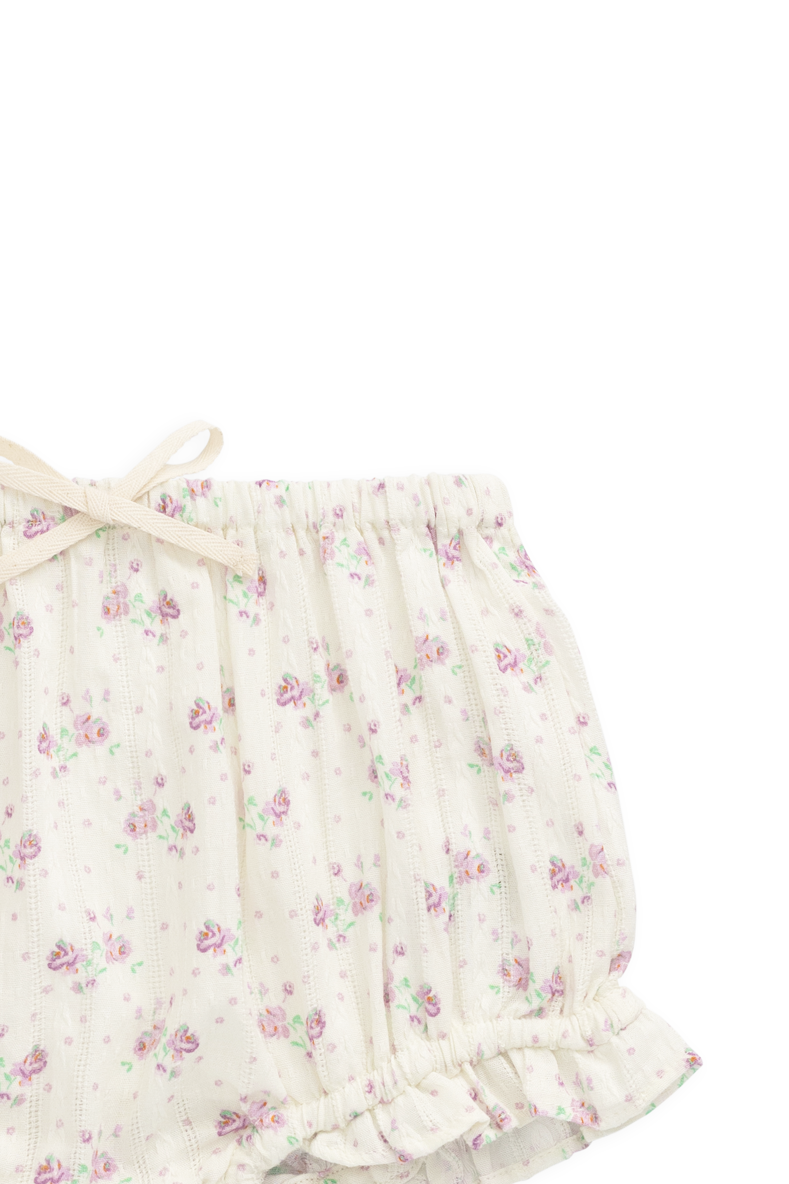 Organic Cotton Frill Bloomer - Lilac