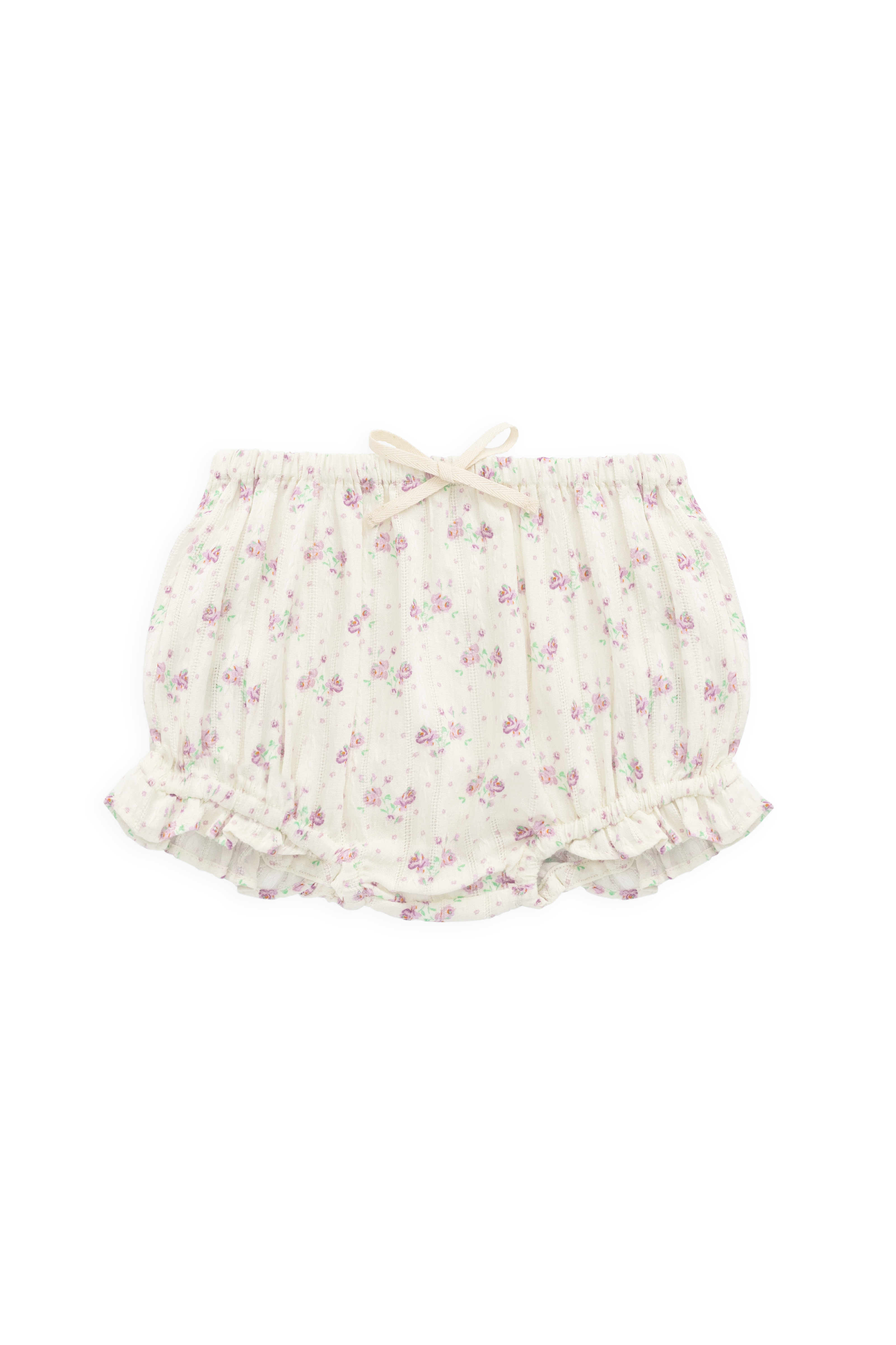 Organic Cotton Frill Bloomer - Lilac