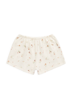 Short en pointelle de coton-élasthanne bio neutre avec taille élastiquée pour fille de 6 mois à 10 ans
