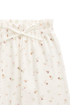 Pantalon Large Enfant en Coton-Élasthanne Biologique Pointelle  Relaxed à Taille Élastiquée, pour Filles de 6 Mois à 10 Ans