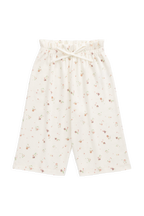 Pantalon Large Enfant en Coton-Élasthanne Biologique Pointelle  Relaxed à Taille Élastiquée, pour Filles de 6 Mois à 10 Ans