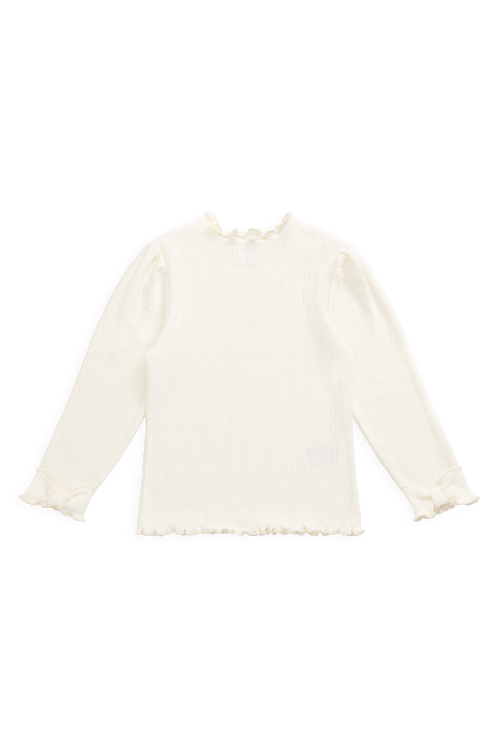 Organic Cotton Pointelle Top - Parchment