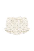 Organic Cotton Pointelle Frill Bloomer - Blue