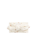 Organic Cotton Pointelle Headband - Egret