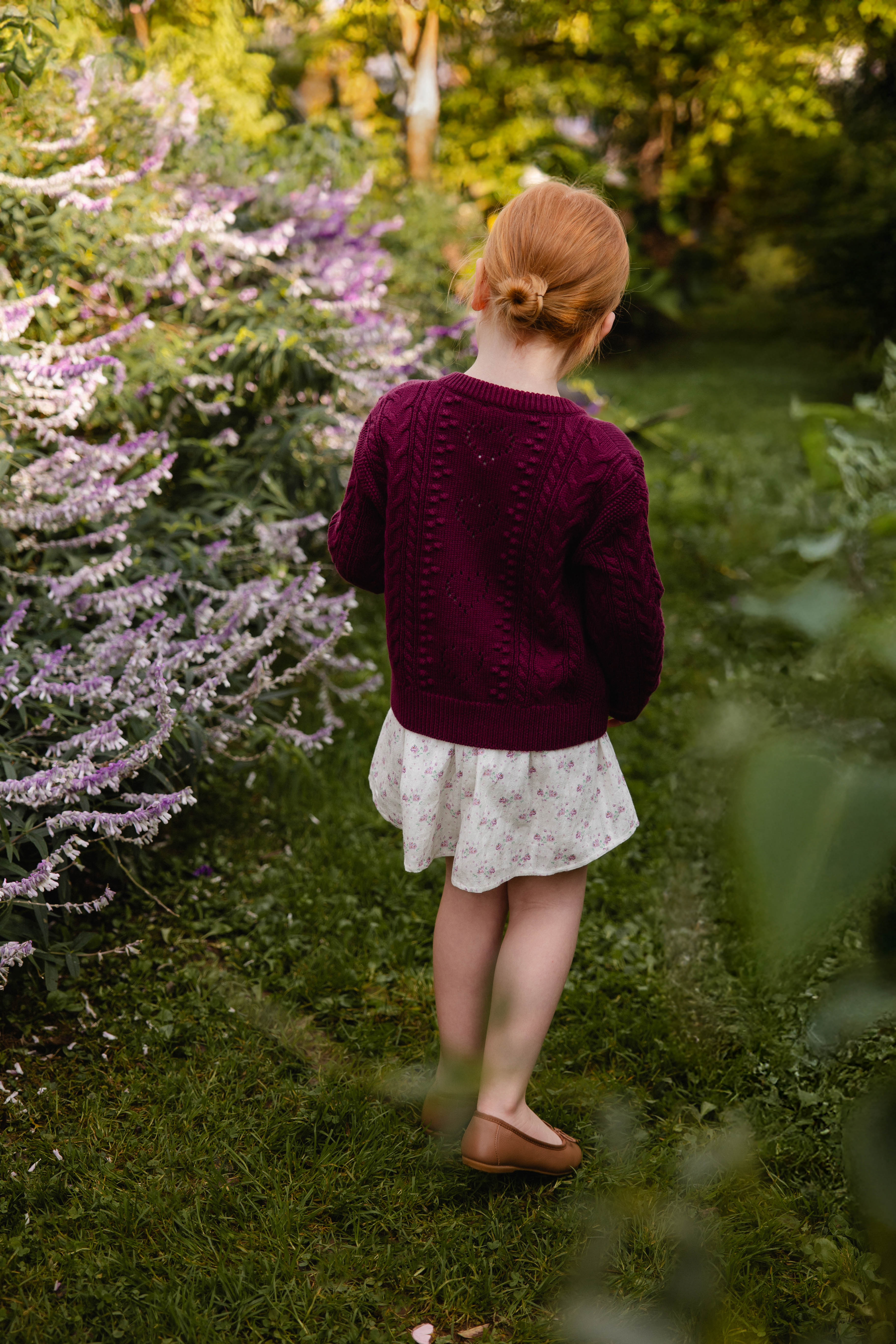 Knitted Cardigan - Mulberry Wood