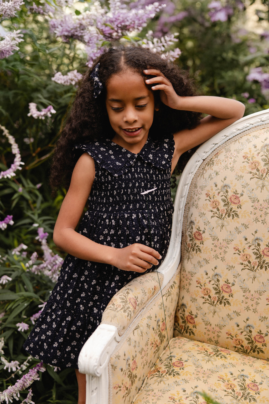 Organic Cotton Dress - Navy