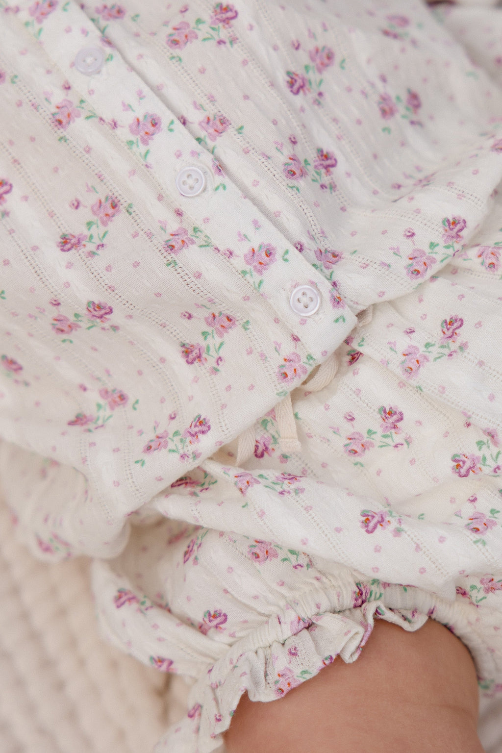 Organic Cotton Frill Bloomer - Lilac