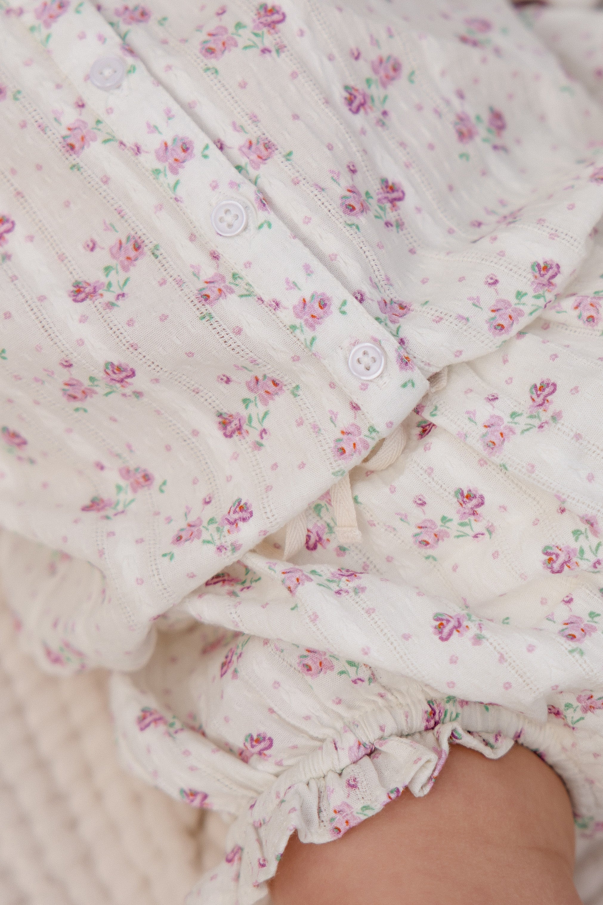 Organic Cotton Frill Bloomer - Lilac