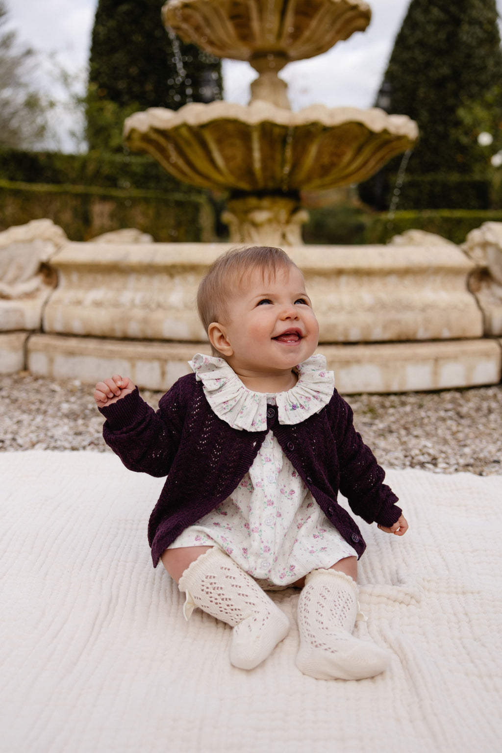 Knitted Cardigan - Blackcurrant