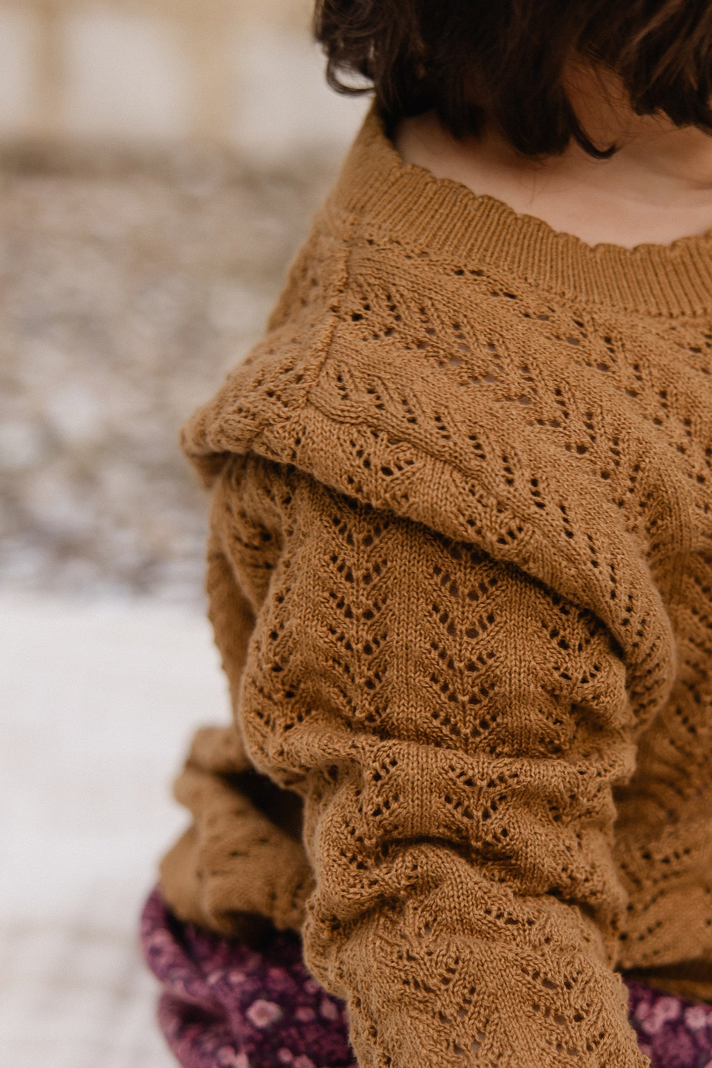 Knitted Cardigan - Antique Bronze