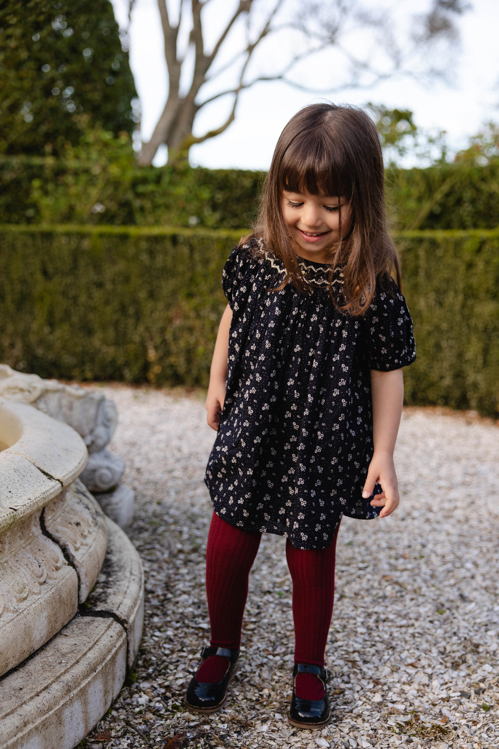 Organic Cotton Dress - Maisie Navy