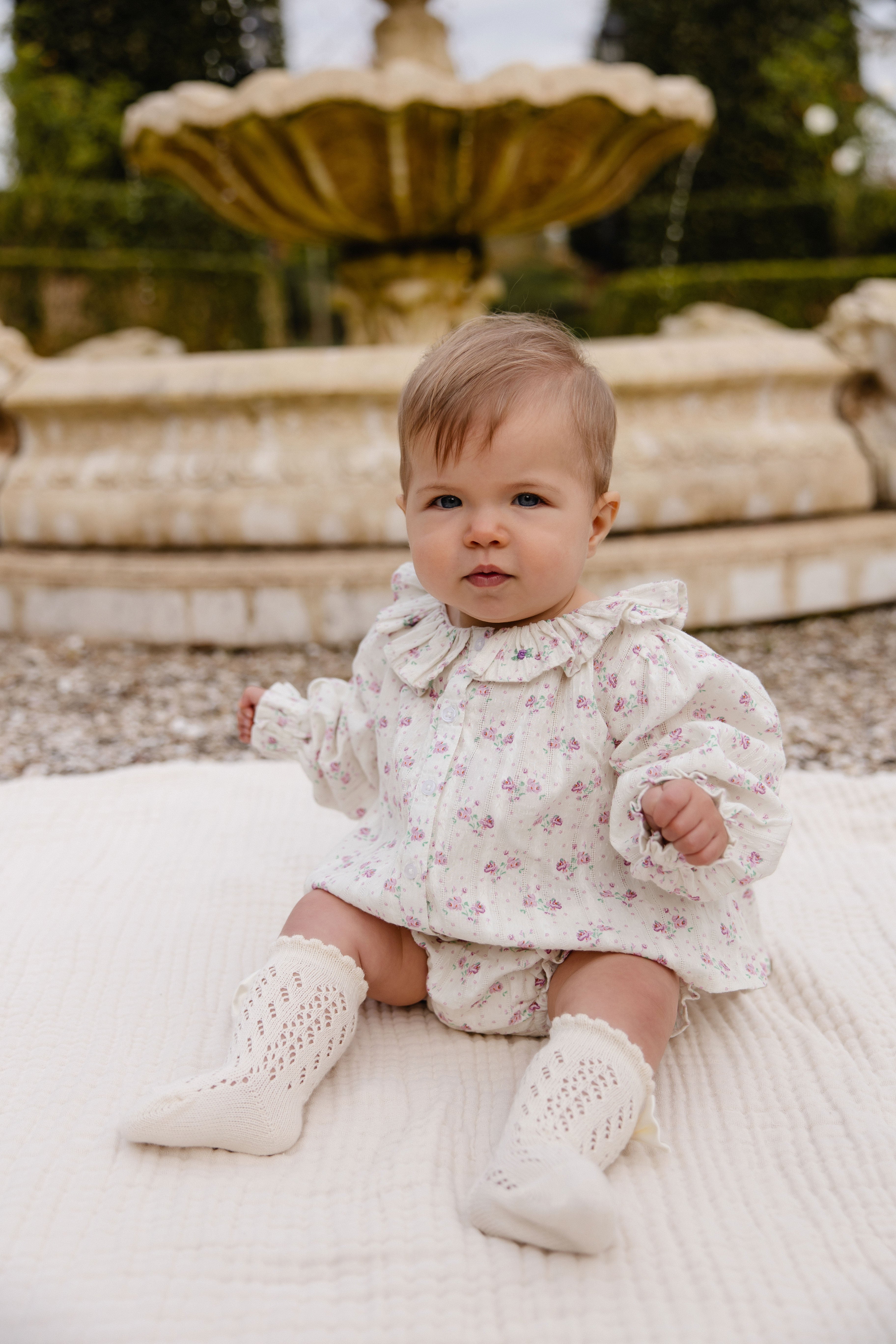 Organic Cotton Frill Bloomer - Lilac