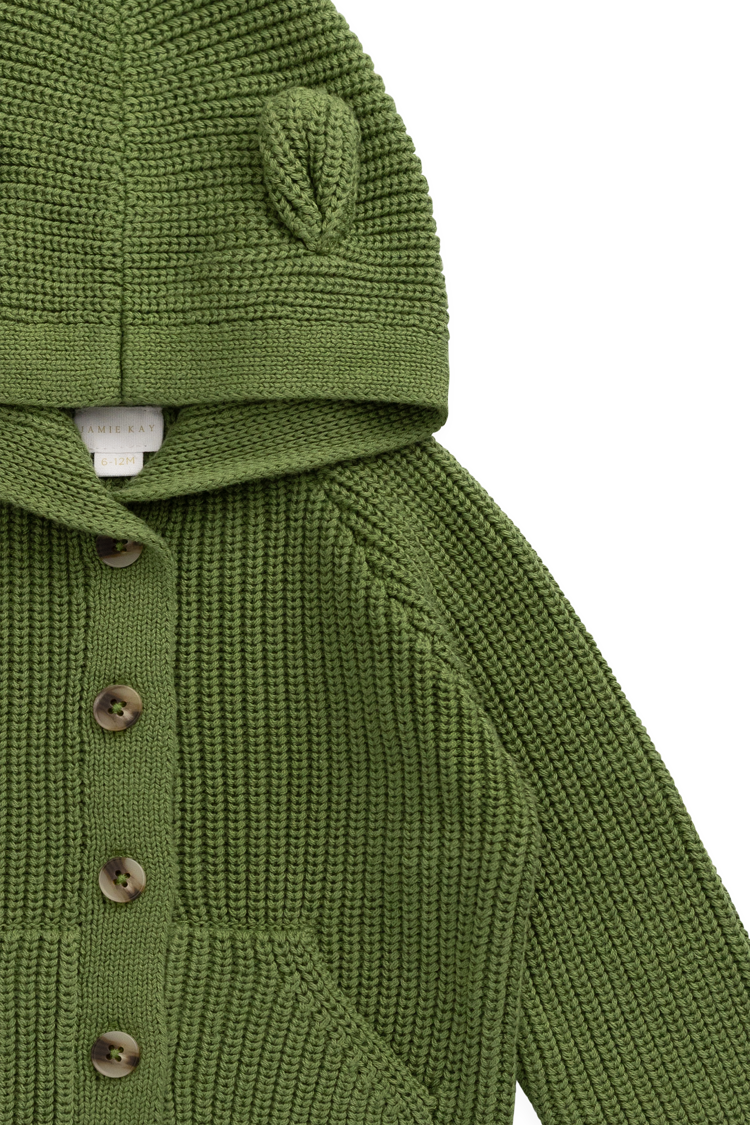 Bear Cardigan - Matcha