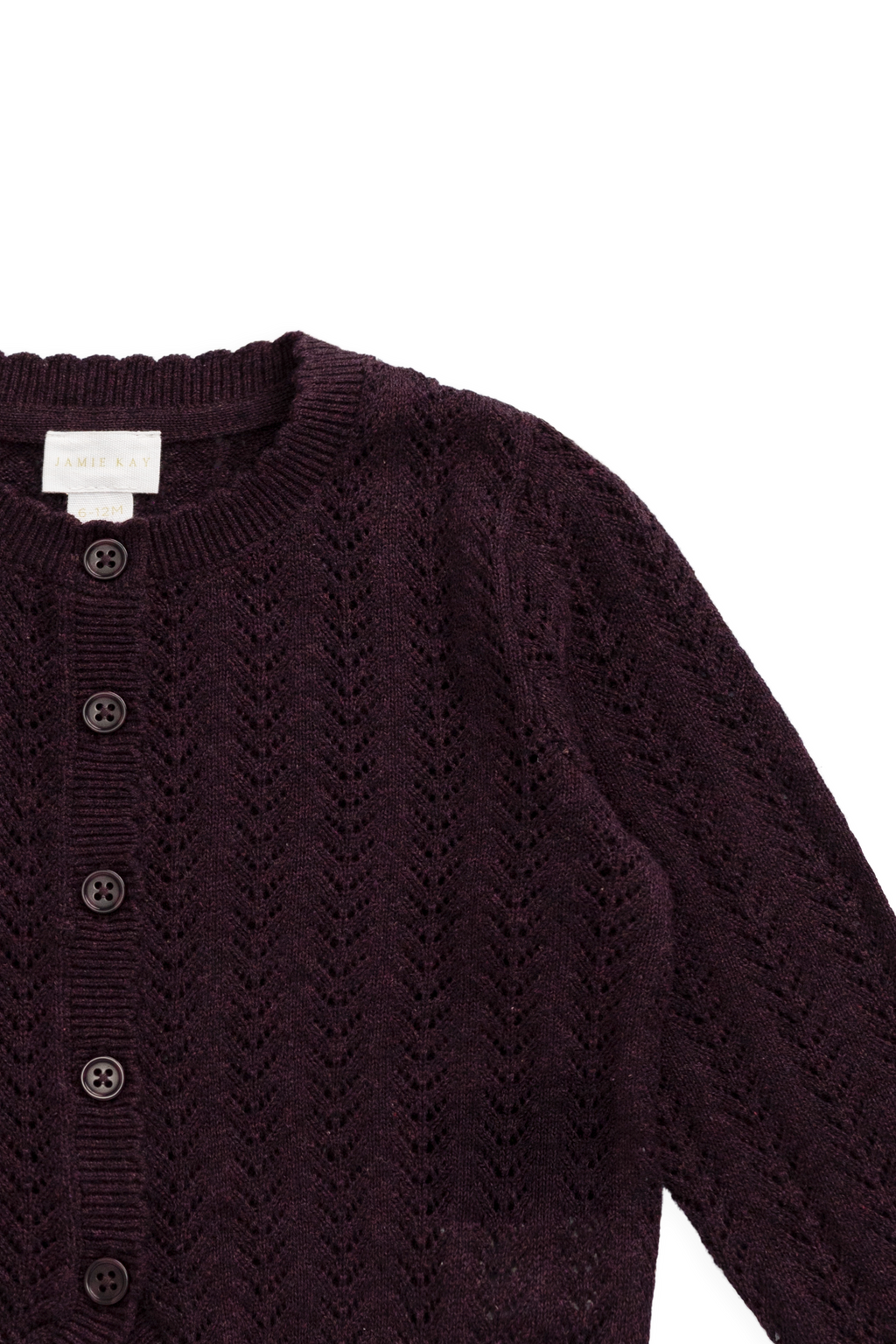 Knitted Cardigan - Blackcurrant