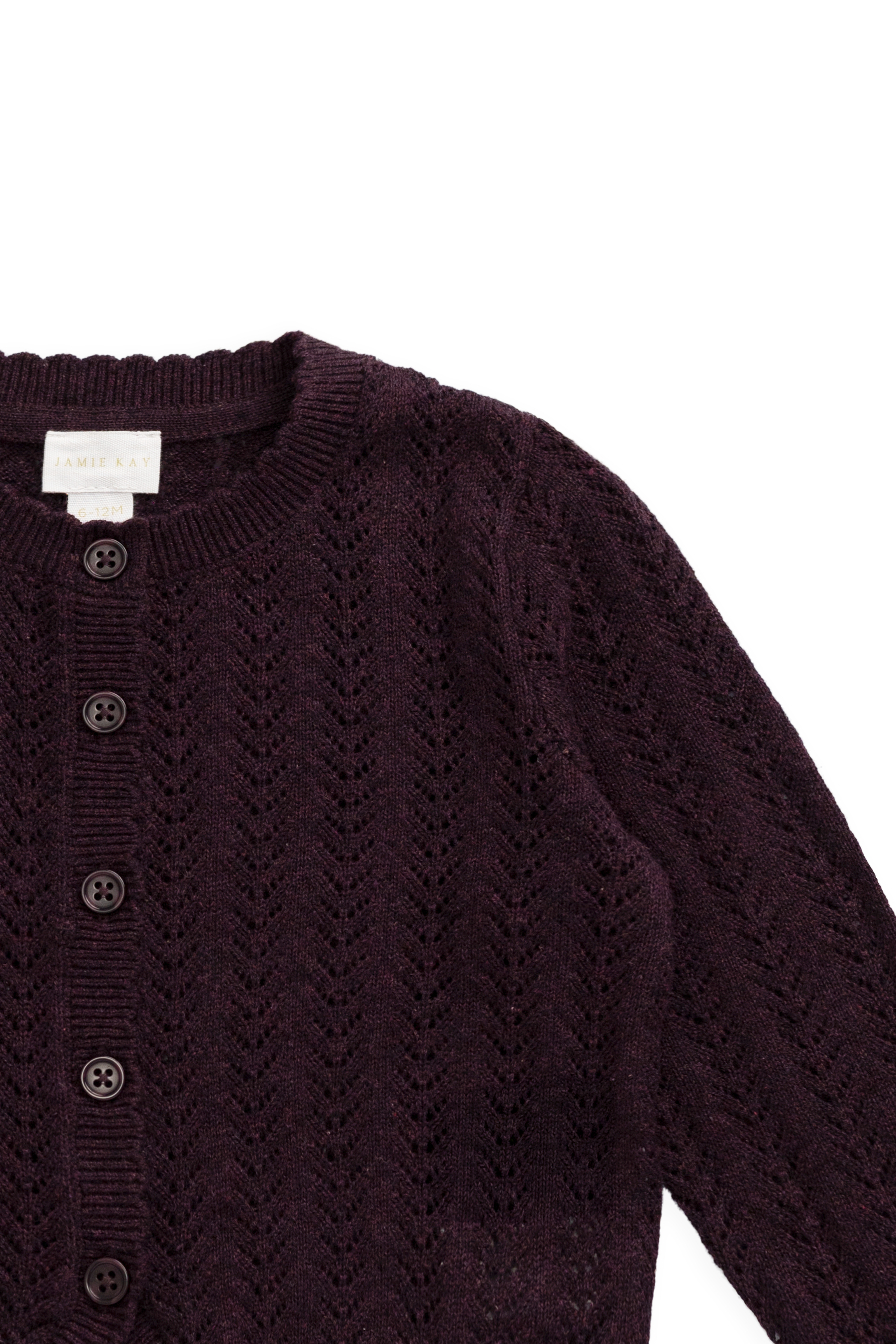 Knitted Cardigan - Blackcurrant