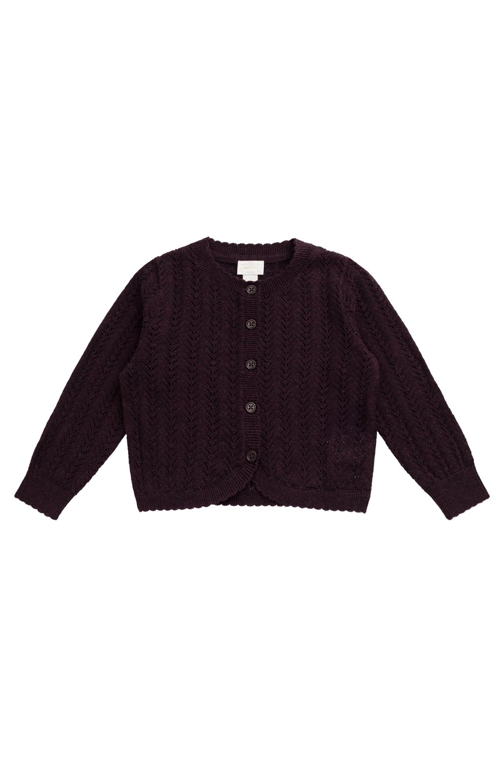 Knitted Cardigan - Blackcurrant