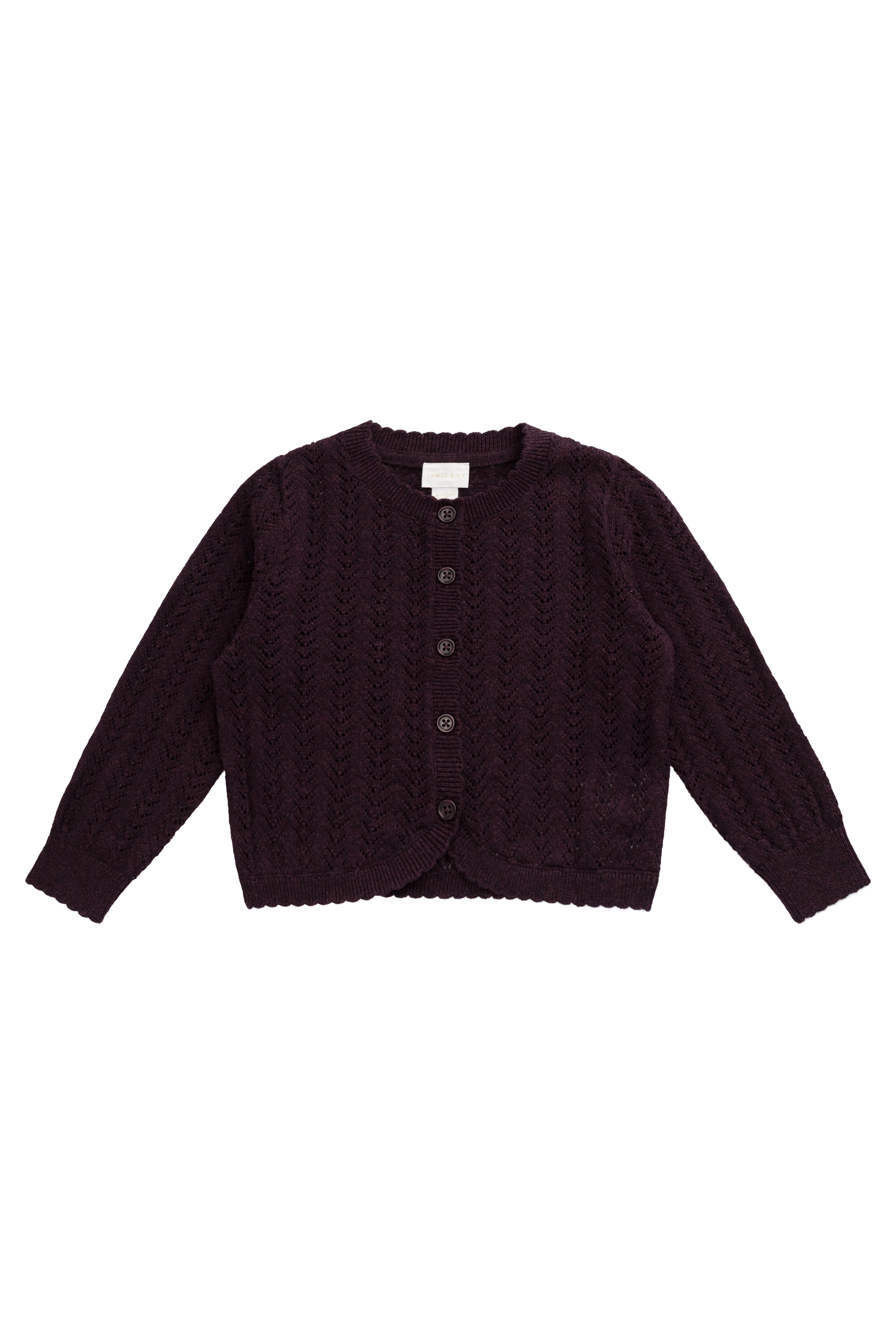 Knitted Cardigan - Blackcurrant