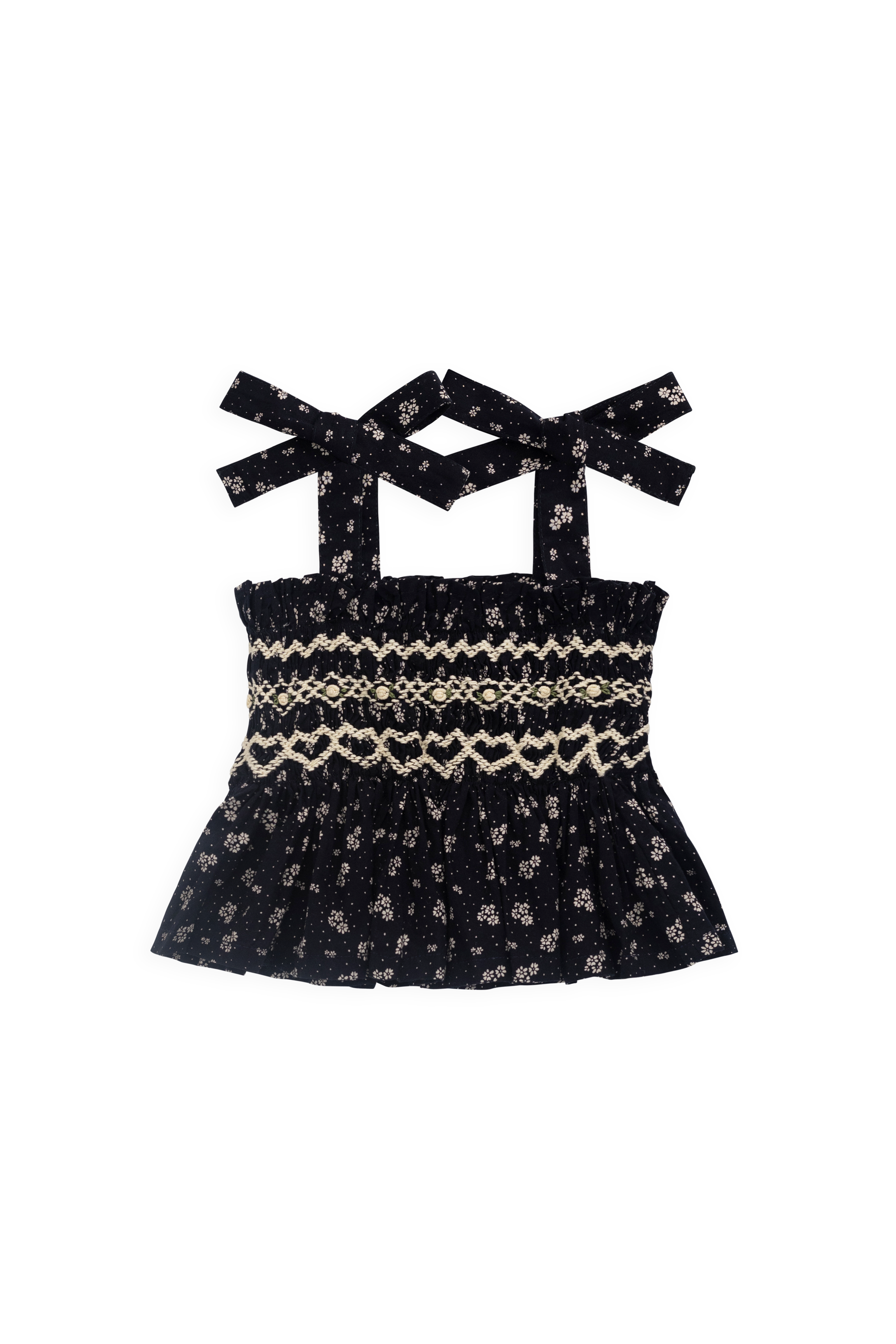 Organic Cotton Top - Maisie Navy
